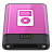 Pink iPod W Icon 48x48 png